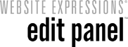 Website Expressions Edit Panel™